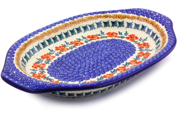12" Platter with Handles Ceramika Bona H9783I